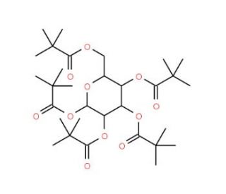1,2,3,4,6-Penta-O-pivaloyl-D-mannopyranose (CAS 220017-47-0) - chemical structure image