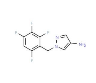 1-(2,3,4,6-Tetrafluoro-benzyl)-1H-pyrazol-4-ylamine - chemical structure image