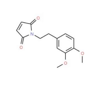 1-[2-(3,4-Dimethoxy-phenyl)-ethyl]-pyrrole-2,5-dione (CAS 37597-19-6) - chemical structure image