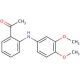 1-(2-(3,4-dimethoxyphenylamino)phenyl)ethanone - chemical structure image