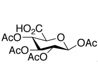 1,2,3,4-Tetra-O-acetyl-β-D-glucuronic Acid (CAS 62133-77-1) - chemical structure image