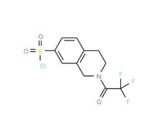 1,2,3,4-Tetrahydro-2-(trifluoroacetyl)isoquinoline-7-sulfonyl chloride (CAS 74291-57-9) - chemical structure image