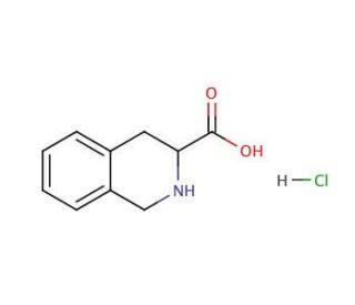 1,2,3,4-Tetrahydro-3-isoquinolinecarboxylic acid hydrochloride (CAS 41994-51-8) - chemical structure image