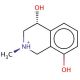 1,2,3,4-Tetrahydro-4,8-dihydroxy-2-methyl-isoquinoline 的分子结构, CAS编号: 23824-25-1 1,2,3,4-Tetrahydro-4,8-dihydroxy-2-methyl-isoquinoline (CAS 23824-25-1) - chemical structure image