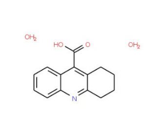 1,2,3,4-Tetrahydro-9-acridinecarboxylic acid dihydrate (CAS 207738-04-3) - chemical structure image