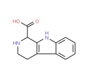 1,2,3,4-Tetrahydro-β-carboline-1-carboxylic Acid (CAS 6649-91-8) - chemical structure image