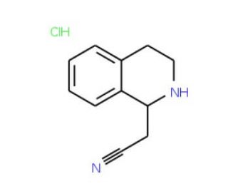 (1,2,3,4-Tetrahydro-isoquinolin-1-yl)-acetonitrile hydrochloride (CAS 627098-24-2) - chemical structure image