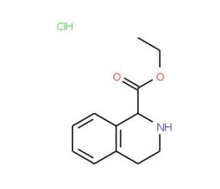 1,2,3,4-Tetrahydro-isoquinoline-1-carboxylic acid ethyl ester hydrochloride (CAS 103733-33-1) - chemical structure image