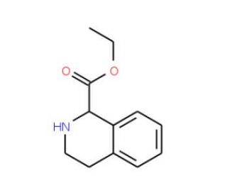 1,2,3,4-Tetrahydro-isoquinoline-1-carboxylic acidethyl ester (CAS 103733-33-1) - chemical structure image