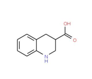 1,2,3,4-Tetrahydro-quinoline-3-carboxylic acid (CAS 114527-53-6) - chemical structure image