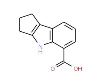 1,2,3,4-tetrahydrocyclopenta[b]indole-5-carboxylic acid - chemical structure image