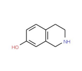 1,2,3,4-tetrahydroisoquinolin-7-ol (CAS 30798-64-2) - chemical structure image