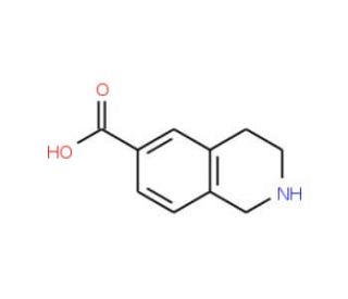 1,2,3,4-Tetrahydroisoquinoline-6-carboxylic acid (CAS 933752-32-0) - chemical structure image