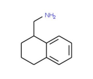 1,2,3,4-tetrahydronaphthalen-1-ylmethylamine (CAS 91245-72-6) - chemical structure image