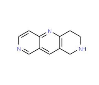 1,2,3,4-Tetrahydropyrido-[4,3-b]-[1,6]-naphthyridine (CAS 387358-40-9) - chemical structure image