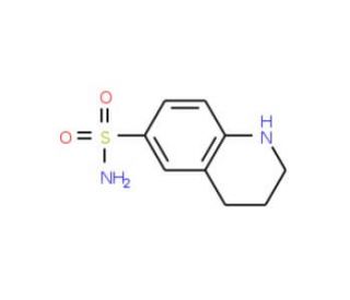 1,2,3,4-tetrahydroquinoline-6-sulfonamide (CAS 30059-39-3) - chemical structure image