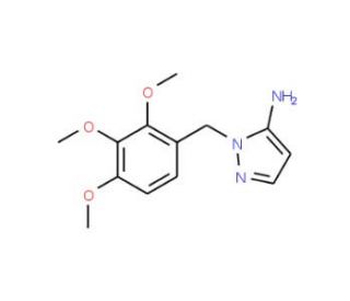 1-(2,3,4-trimethoxybenzyl)-1H-pyrazol-5-amine (CAS 956780-52-2) - chemical structure image