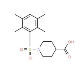 1-(2,3,5,6-Tetramethyl-benzenesulfonyl)-piperidine-4-carboxylic acid - chemical structure image