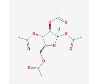 1,2,3,5-Tetra-O-acetyl-D-xylofuranose (CAS 30571-56-3) - chemical structure image