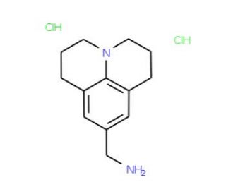 1-(2,3,6,7-Tetrahydro-1H,5H-pyrido[3,2,1-ij]-quinolin-9-yl)methanamine dihydrochloride - chemical structure image