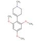 1,2,3,6-Tetrahydro-1-methyl-4-(2,4,6-trimethoxyphenyl)-pyridine 的分子结构, CAS编号: 113225-07-3 1,2,3,6-Tetrahydro-1-methyl-4-(2,4,6-trimethoxyphenyl)-pyridine (CAS 113225-07-3) - chemical structure image