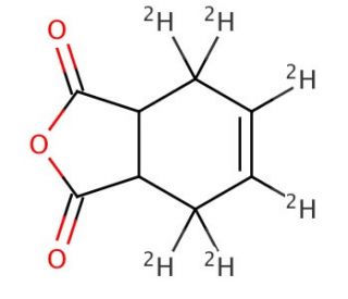 1,2,3,6-Tetrahydrophthalic Anhydride-3,3,4,5,6,6-d6 (CAS 89614-23-3) - chemical structure image