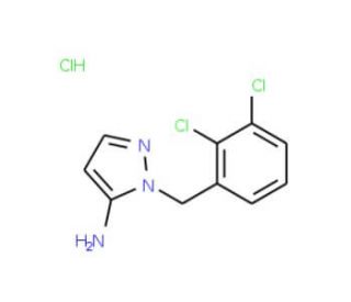 1-(2,3-dichlorobenzyl)-1H-pyrazol-5-amine hydrochloride - chemical structure image