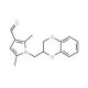1-(2,3-dihydro-1,4-benzodioxin-2-ylmethyl)-2,5-dimethyl-1H-pyrrole-3-carbaldehyde - chemical structure image