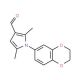 1-(2,3-dihydro-1,4-benzodioxin-6-yl)-2,5-dimethyl-1H-pyrrole-3-carbaldehyde - chemical structure image