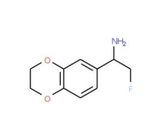 1-(2,3-dihydro-1,4-benzodioxin-6-yl)-2-fluoroethanamine - chemical structure image