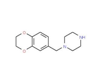 1-(2,3-dihydro-1,4-benzodioxin-6-ylmethyl)piperazine (CAS 67869-88-9) - chemical structure image