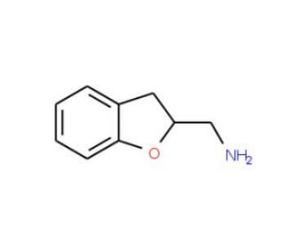 1-(2,3-dihydro-1-benzofuran-2-yl)methanamine (CAS 19997-54-7 (HCl salt)) - chemical structure image