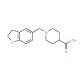 1-(2,3-Dihydro-1-benzofuran-5-ylmethyl)-4-piperidinecarboxylic acid - chemical structure image