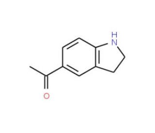 1-(2,3-Dihydro-1H-indol-5-yl)-ethanone (CAS 16078-34-5) - chemical structure image