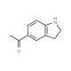 1-(2,3-Dihydro-1H-indol-5-yl)-ethanone (CAS 16078-34-5) - chemical structure image
