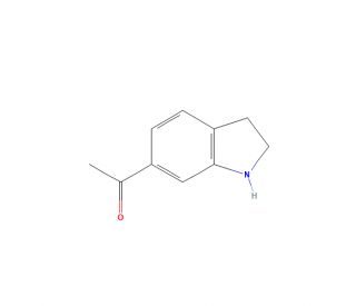 1-(2,3-Dihydro-1H-indol-6-yl)ethanone (CAS 147265-76-7) - chemical structure image