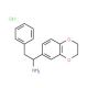 1-(2,3-Dihydro-benzo[1,4]dioxin-6-yl)-2-phenyl-ethylamine hydrochloride - chemical structure image
