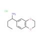 1-(2,3-Dihydro-benzo[1,4]dioxin-6-yl)-butylaminehydrochloride - chemical structure image