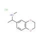 [1-(2,3-Dihydro-benzo[1,4]dioxin-6-yl)-ethyl]-methyl-amine hydrochloride - chemical structure image