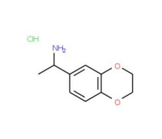 1-(2,3-Dihydro-benzo[1,4]dioxin-6-yl)-ethylamine hydrochloride (CAS 1092797-55-1) - chemical structure image