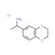 1-(2,3-Dihydro-benzo[1,4]dioxin-6-yl)-ethylamine hydrochloride (CAS 1092797-55-1) - chemical structure image