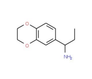 1-(2,3-Dihydro-benzo[1,4]dioxin-6-yl)-propylamine - chemical structure image