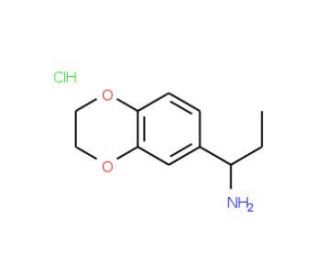 1-(2,3-Dihydro-benzo[1,4]dioxin-6-yl)-propylaminehydrochloride - chemical structure image