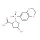 1-(2,3-Dihydro-benzo[1,4]dioxine-6-sulfonyl)-4-hydroxy-pyrrolidine-2-carboxylic acid - chemical structure image