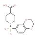 1-(2,3-Dihydro-benzo[1,4]dioxine-6-sulfonyl)-piperidine-4-carboxylic acid - chemical structure image