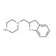 1-(2,3-Dihydro-benzofuran-2-ylmethyl)-piperazine - chemical structure image