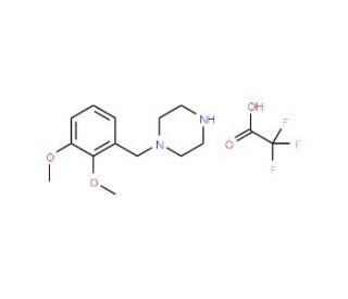 1-(2,3-Dimethoxy-benzyl)-piperazinetrifluoroacetate - chemical structure image