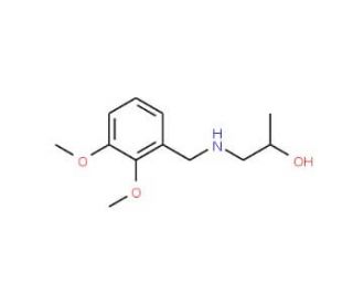 1-(2,3-Dimethoxy-benzylamino)-propan-2-ol - chemical structure image