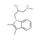 1-(2,3-Dimethyl-indol-1-yl)-3-methylamino-propan-2-ol - chemical structure image
