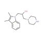 1-(2,3-Dimethyl-indol-1-yl)-3-piperazin-1-yl-propan-2-ol - chemical structure image